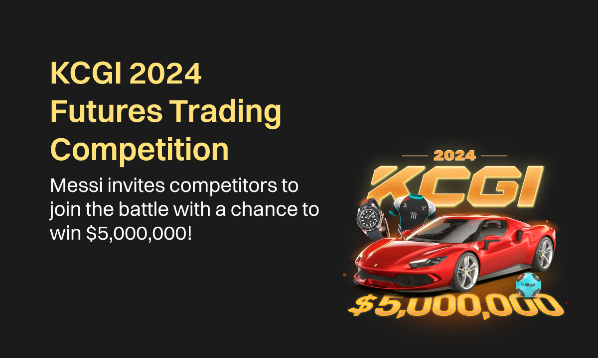 Bitget presenta KCGI 2024: el torneo de comercio de criptomonedas definitivo con un premio acumulado que consiste en productos de Ferrari, Messi y 5 millones de USDT.