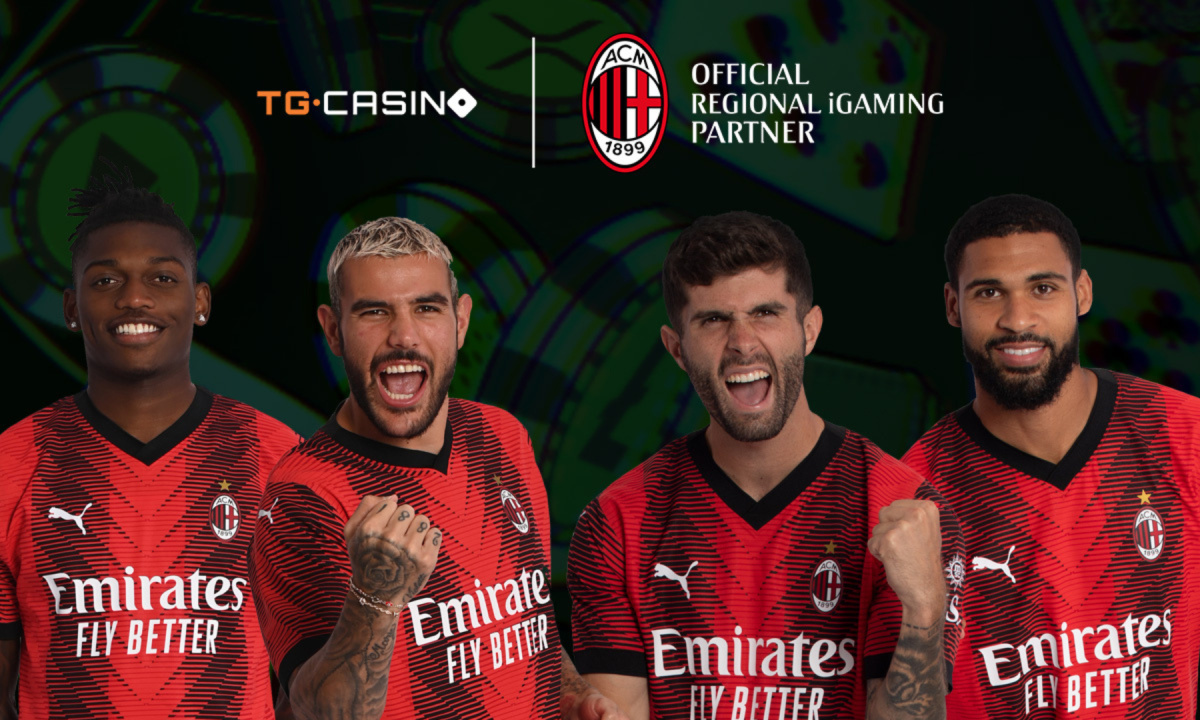 El nuevo Crypto Casino TG.Casino se convierte en socio regional de iGaming del AC Milan