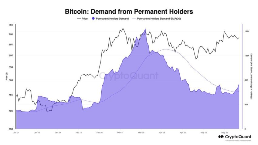 Demanda de holders permanentes de Bitcoin
Ethereum
XRP