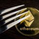 Etherium-ETH-coins-next-to-fork