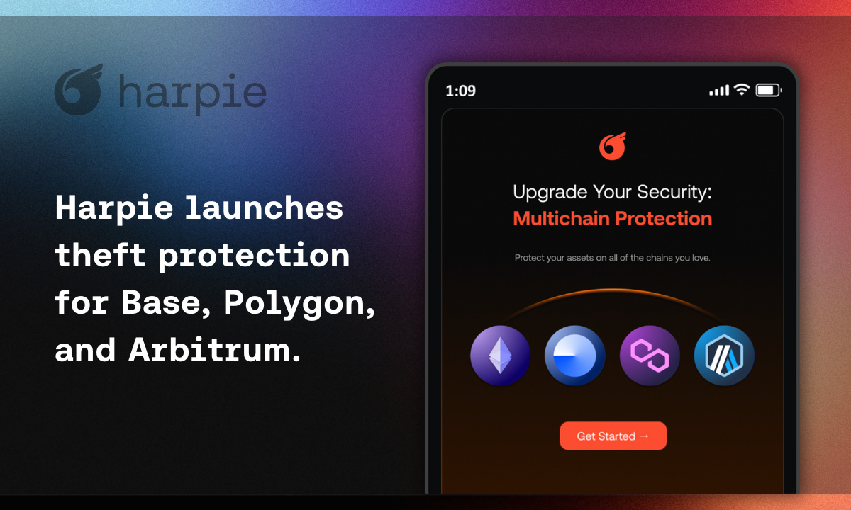 La herramienta de criptoseguridad Harpie amplía la protección contra robo a tres nuevas cadenas de bloques