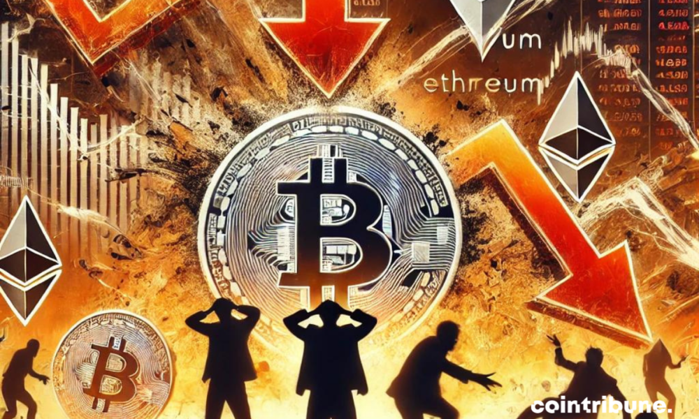 Pánico en el mercado cripto: Bitcoin y Ethereum se están desplomando…