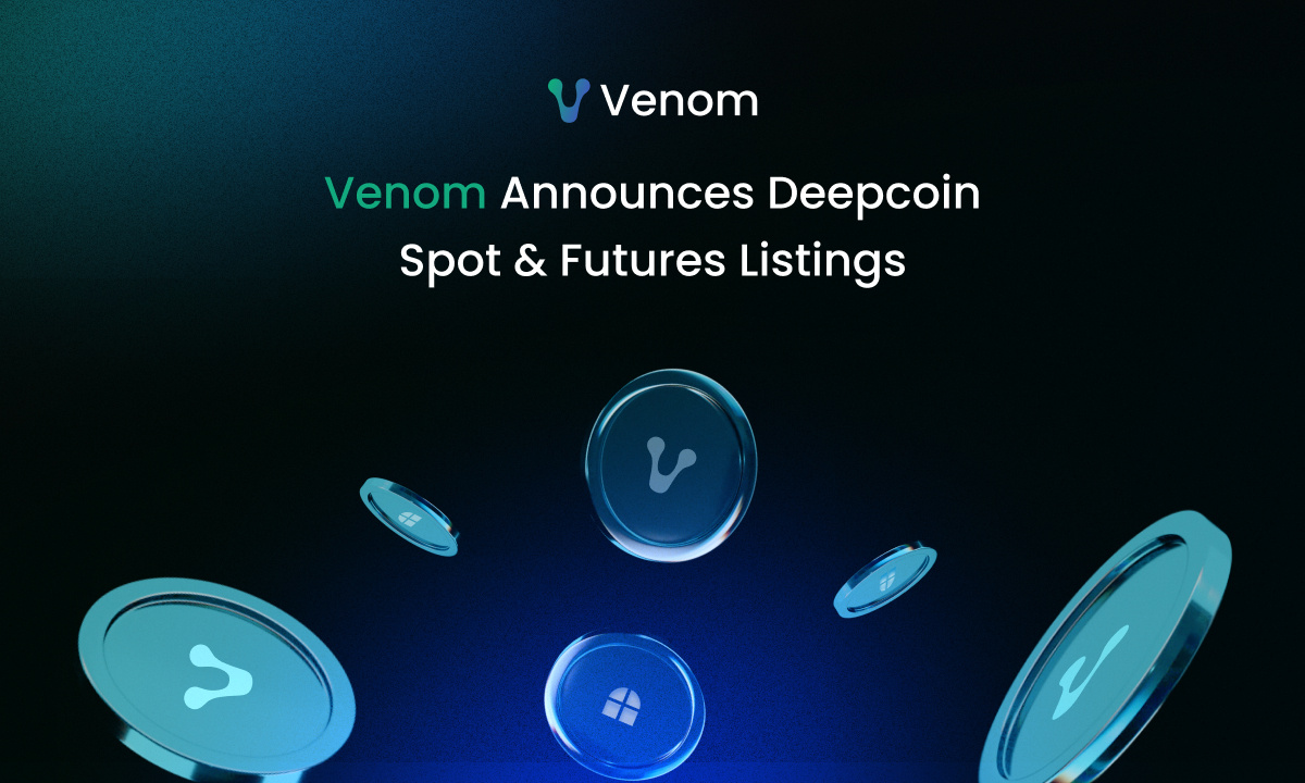 Venom anuncia precios al contado y de futuros de Deepcoin