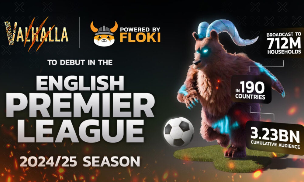 Floki anuncia campaña publicitaria para Valhalla en la temporada 2024-25 de la Premier League inglesa