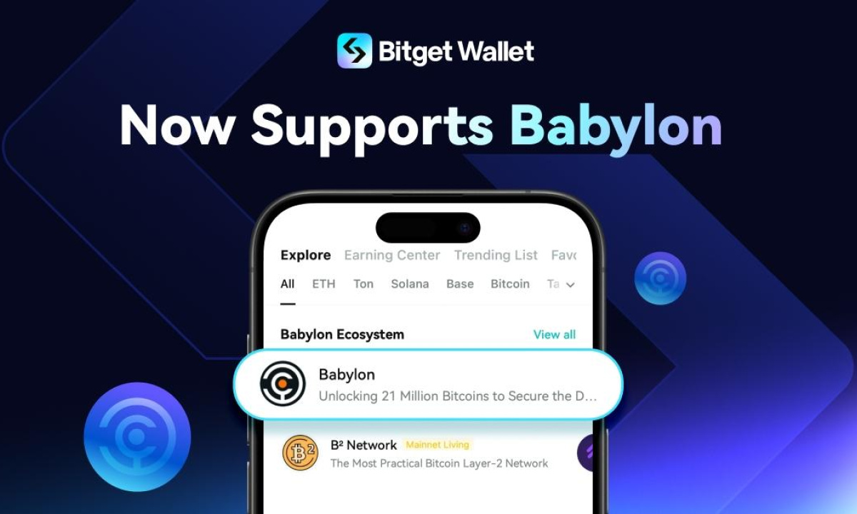 La billetera Bitget integra la red principal de participación de Bitcoin de Babylon