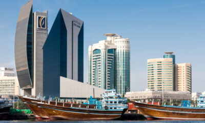 Image of Dubai waterfront with large buildings