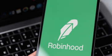 Imagen une de un Écran de téléphone portant le nom et the logo de robinhood