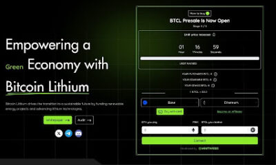 ¡Bitcoin Lithium ($ BTCL) sigue siendo estratosférico! ¡La segunda ronda de preventa termina con $ 1 millón recaudado!