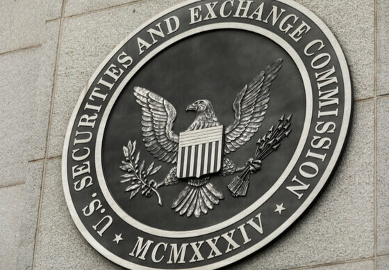 The SEC logo at the Washington office